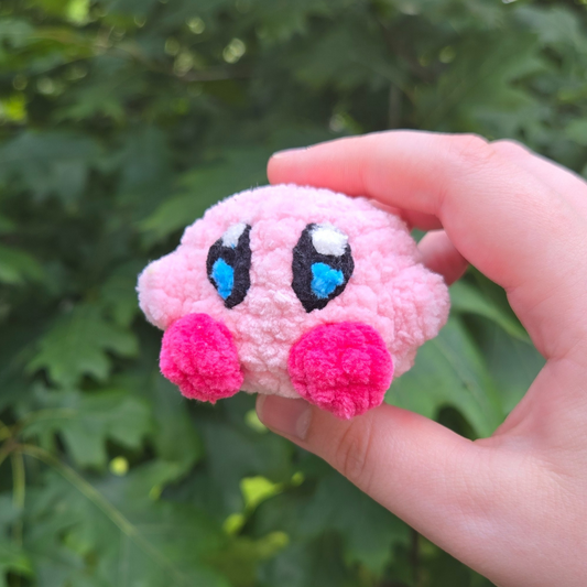 Pink Ball Character Crochet Plushie - Misfit Item