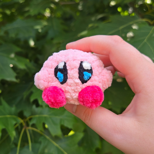 Pink Ball Character Crochet Plushie - Misfit Item