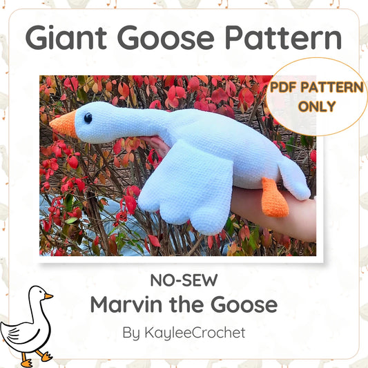 Giant Marvin the Goose No-Sew Crochet Pattern