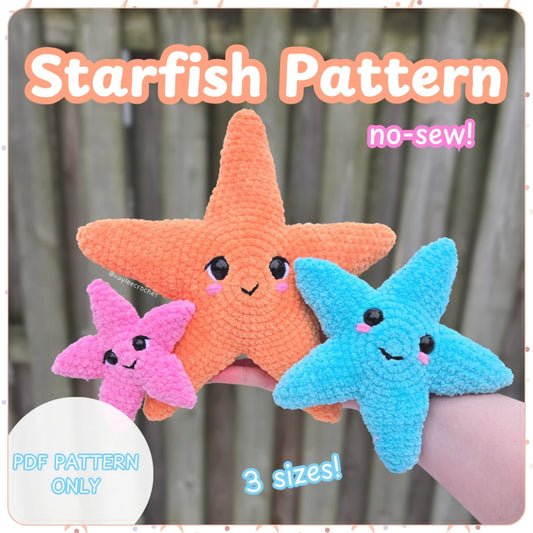 Starfish No-Sew Crochet Pattern