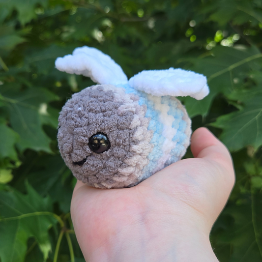 Demiboy Pride Bee Crochet Plushie - Misfit Item