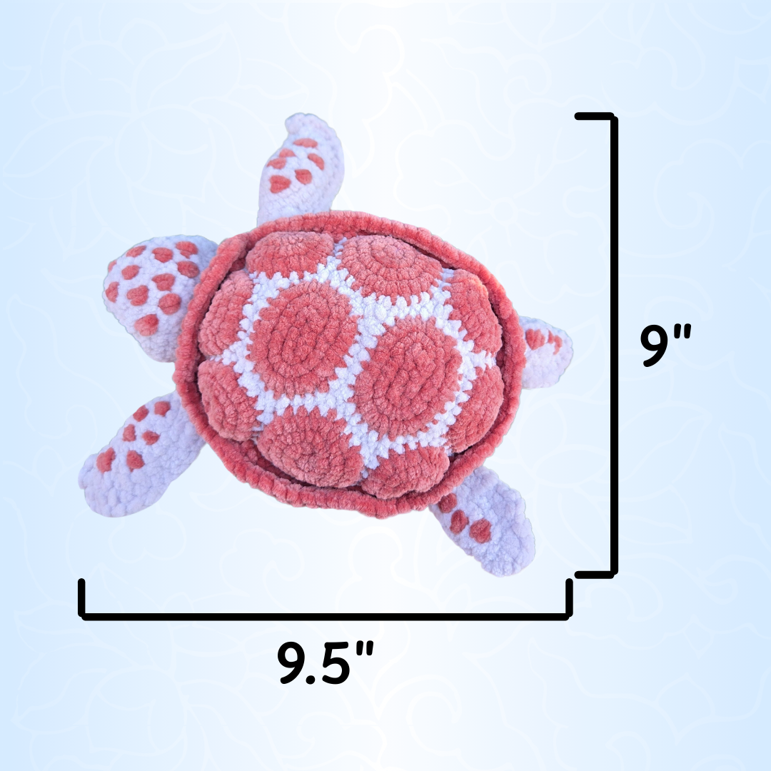 Sea Turtle Crochet Plushie (Brown)