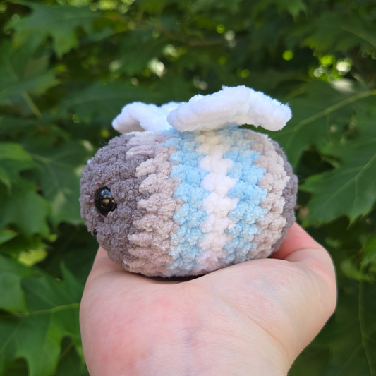 Demiboy Pride Bee Crochet Plushie - Misfit Item