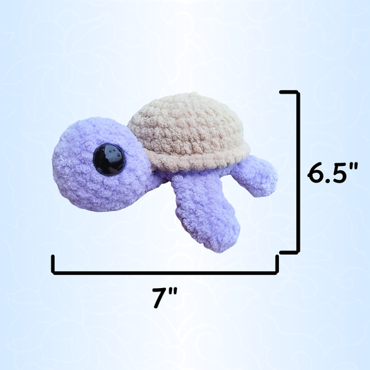 Turtle Crochet Plushie (Purple Blanket)