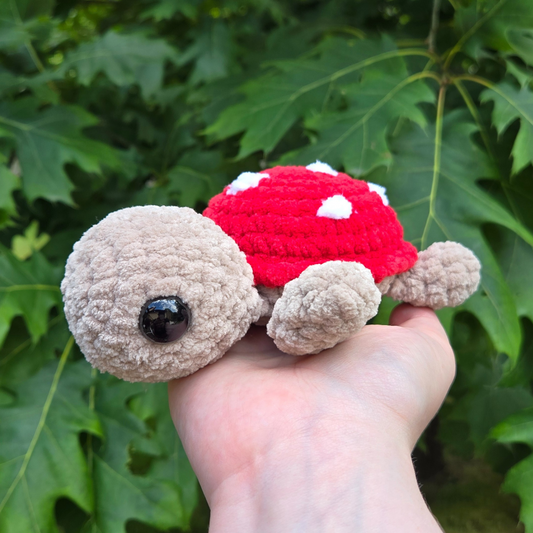 Mushroom Turtle Crochet Plushie - Misfit Item