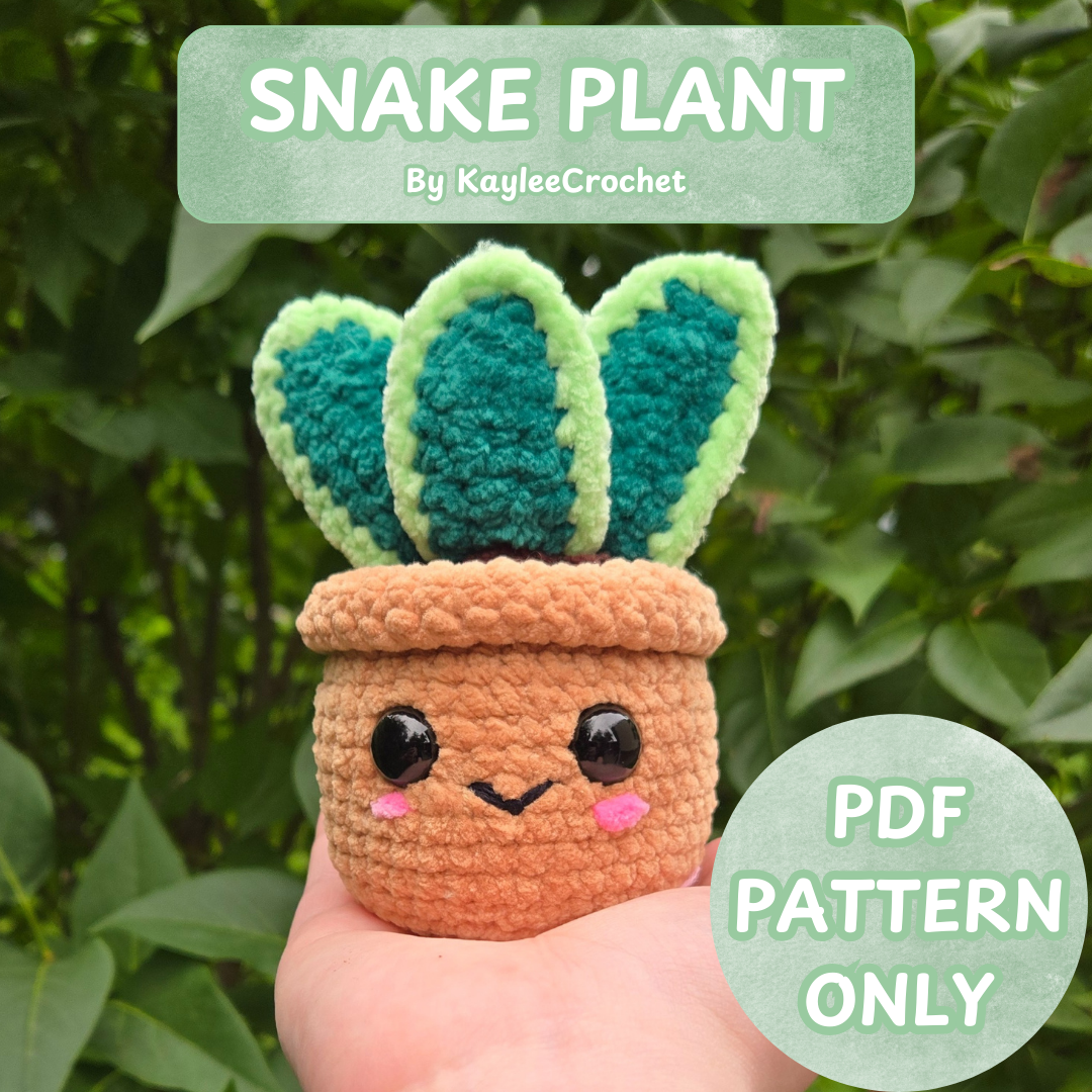 snake plant crochet Snake Plant Crochet Pattern – KayleeCrochet