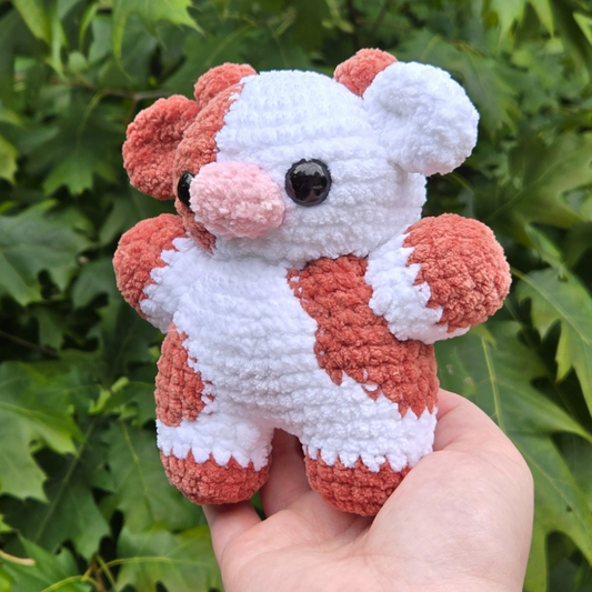 Brown Cow Crochet Plushie