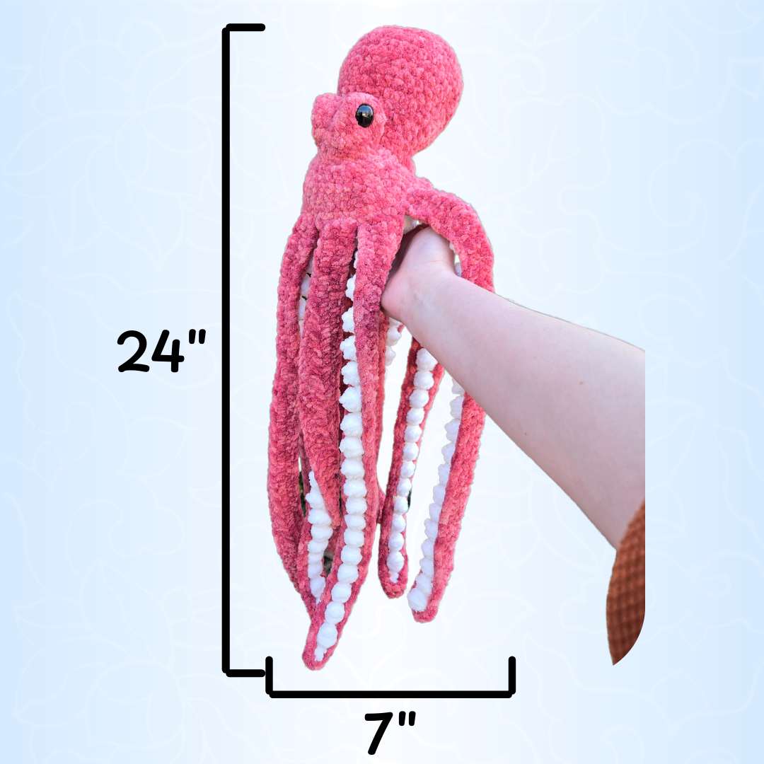Anchor the Octopus Crochet Plushie (Color: Earthenware)