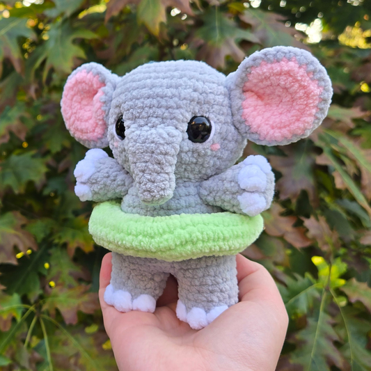 Elephant with Floaty Crochet Plushie