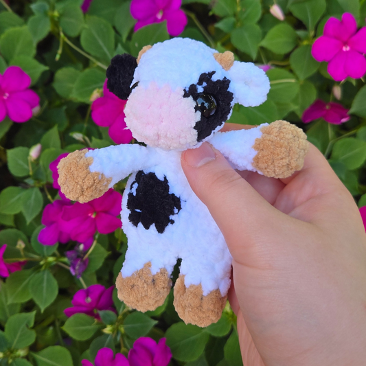 Mini Cow Crochet Snuggler