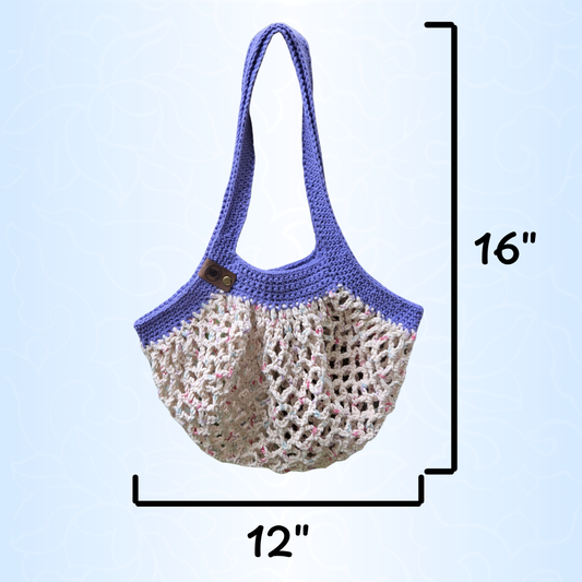 Iris/Confetti Ombre Mesh Market Bag
