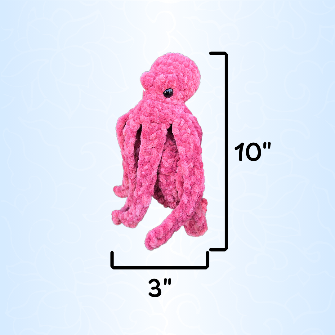 Drift the Octopus Crochet Plushie (Color: Earthenware)