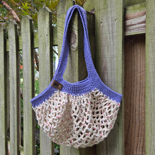Iris/Confetti Ombre Mesh Market Bag