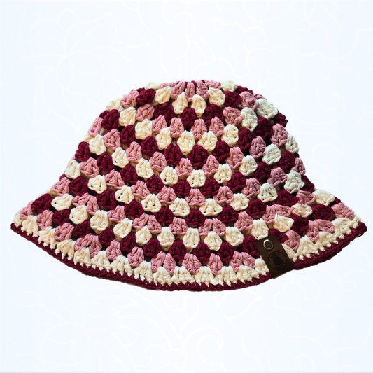 Strawberry Granny Stitch Bucket Hat
