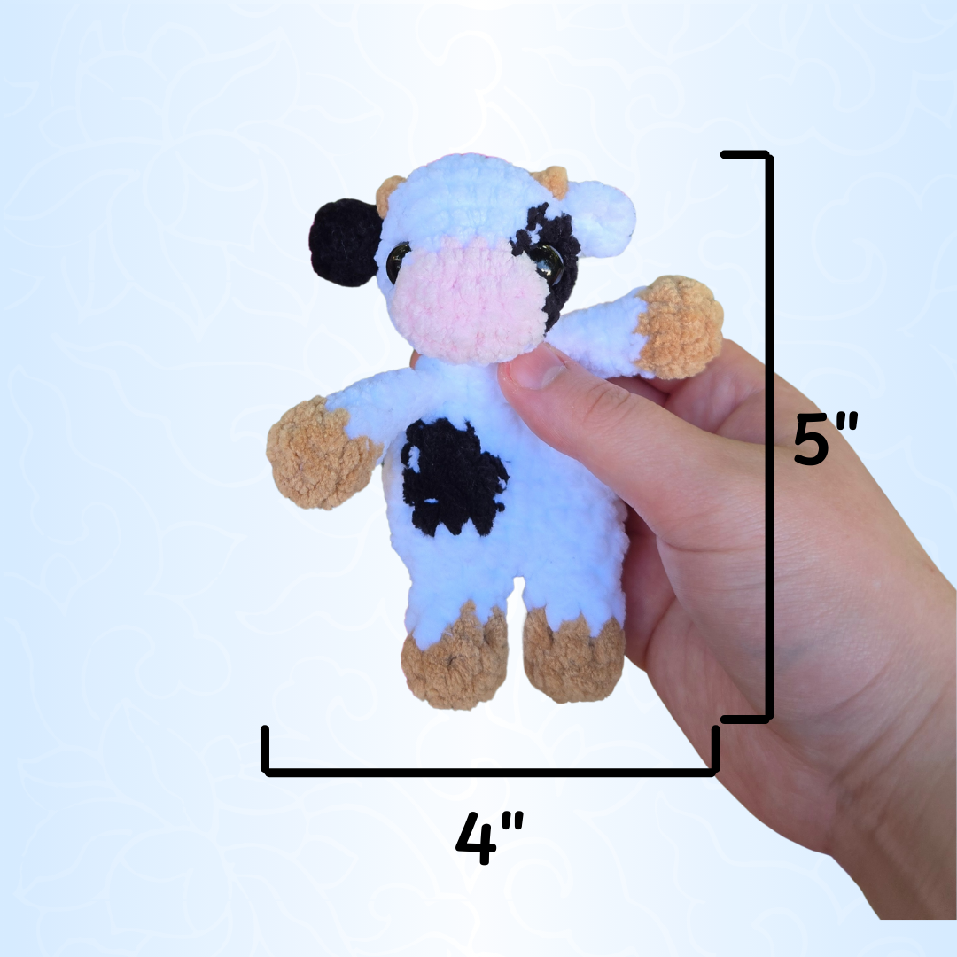 Mini Cow Crochet Snuggler