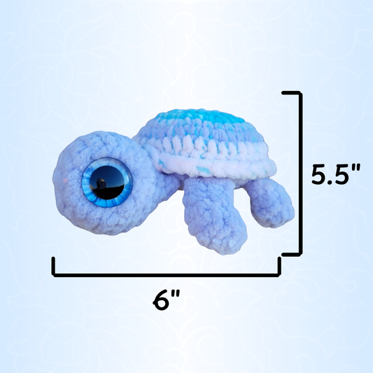 Turtle Crochet Plushie (Purple Ombre)