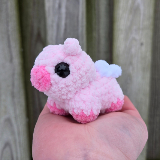 Flying Piglet Crochet Plushie