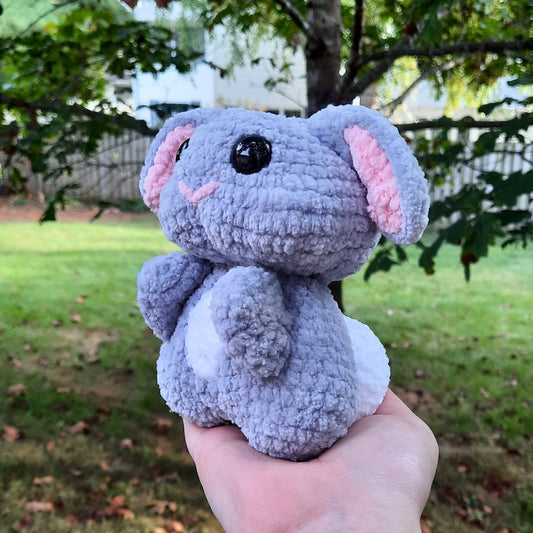 Chubby Bunny Crochet Plushie