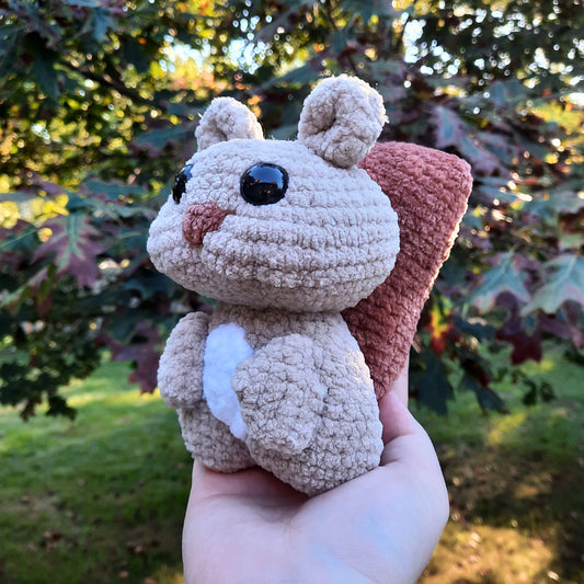 Chubby Squirrel Crochet Plushie