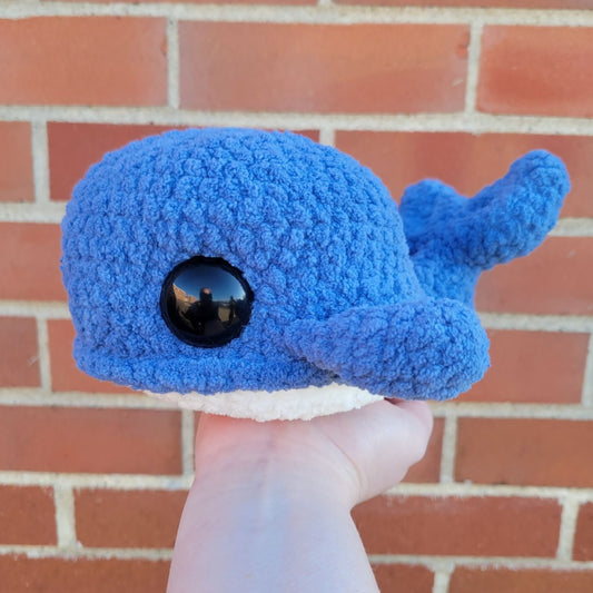 Blue Whale Crochet Plushie (Blanket)