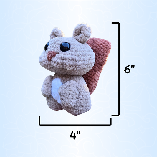Chubby Squirrel Crochet Plushie