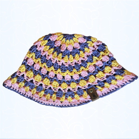 Purple/Yellow/Pink Kelp Bucket Hat