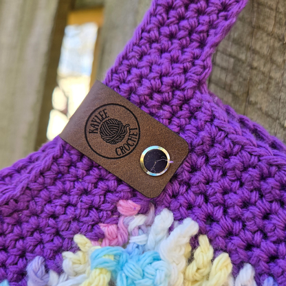 Purple/Fleur de Lavande Mesh Market Bag