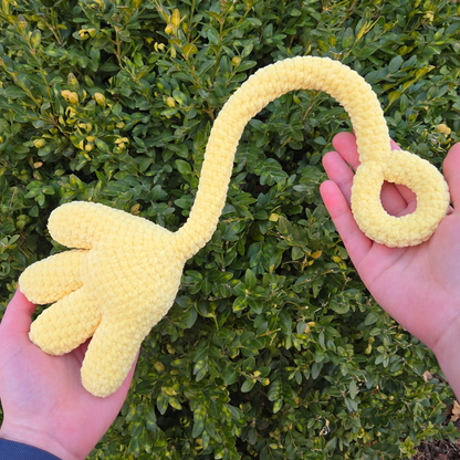 Yellow Silly Hand Crochet Plushie