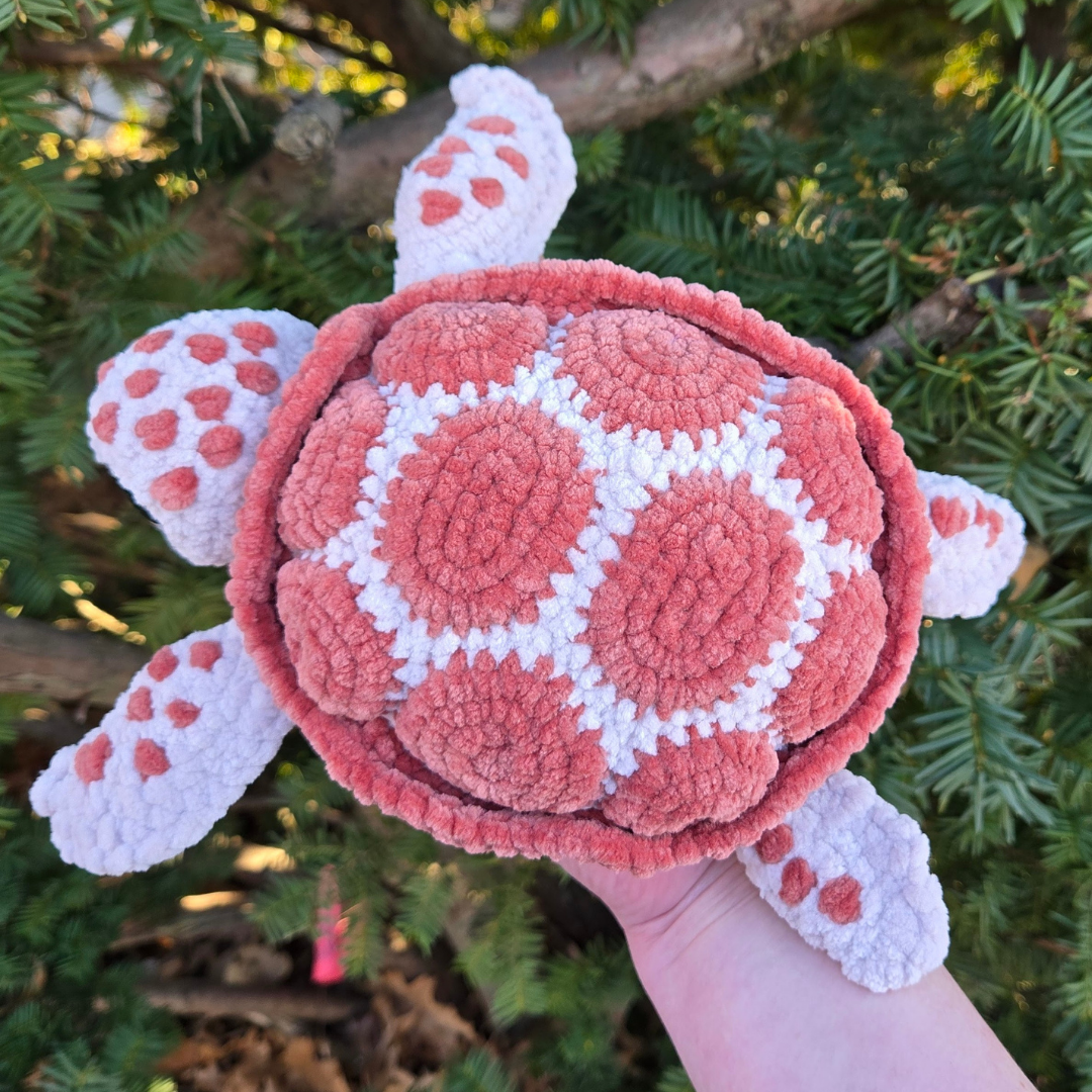 Sea Turtle Crochet Plushie (Brown)