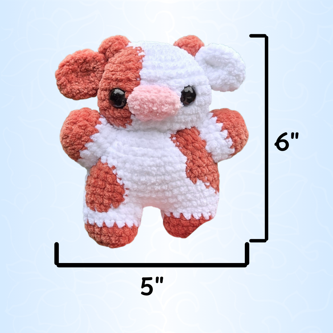 Brown Cow Crochet Plushie