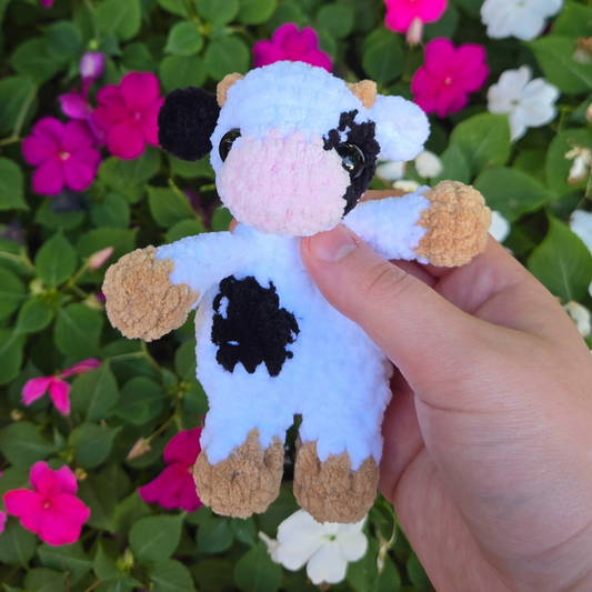 Mini Cow Crochet Snuggler