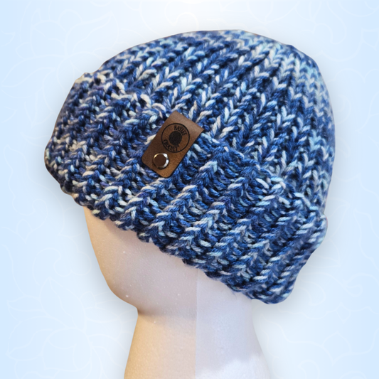 Denim Chunky Knit Beanie