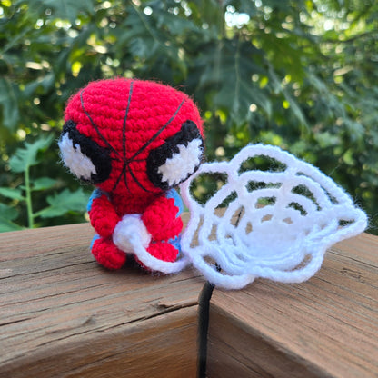Hanging Spider-Guy Crochet Plushie (Made-to-Order)