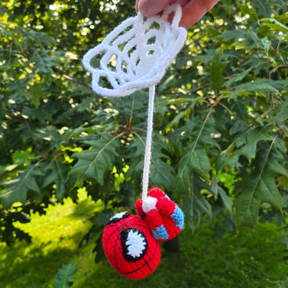 Hanging Spider-Guy Crochet Plushie (Made-to-Order)