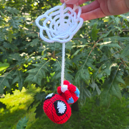 Hanging Spider-Guy Crochet Plushie (Made-to-Order)