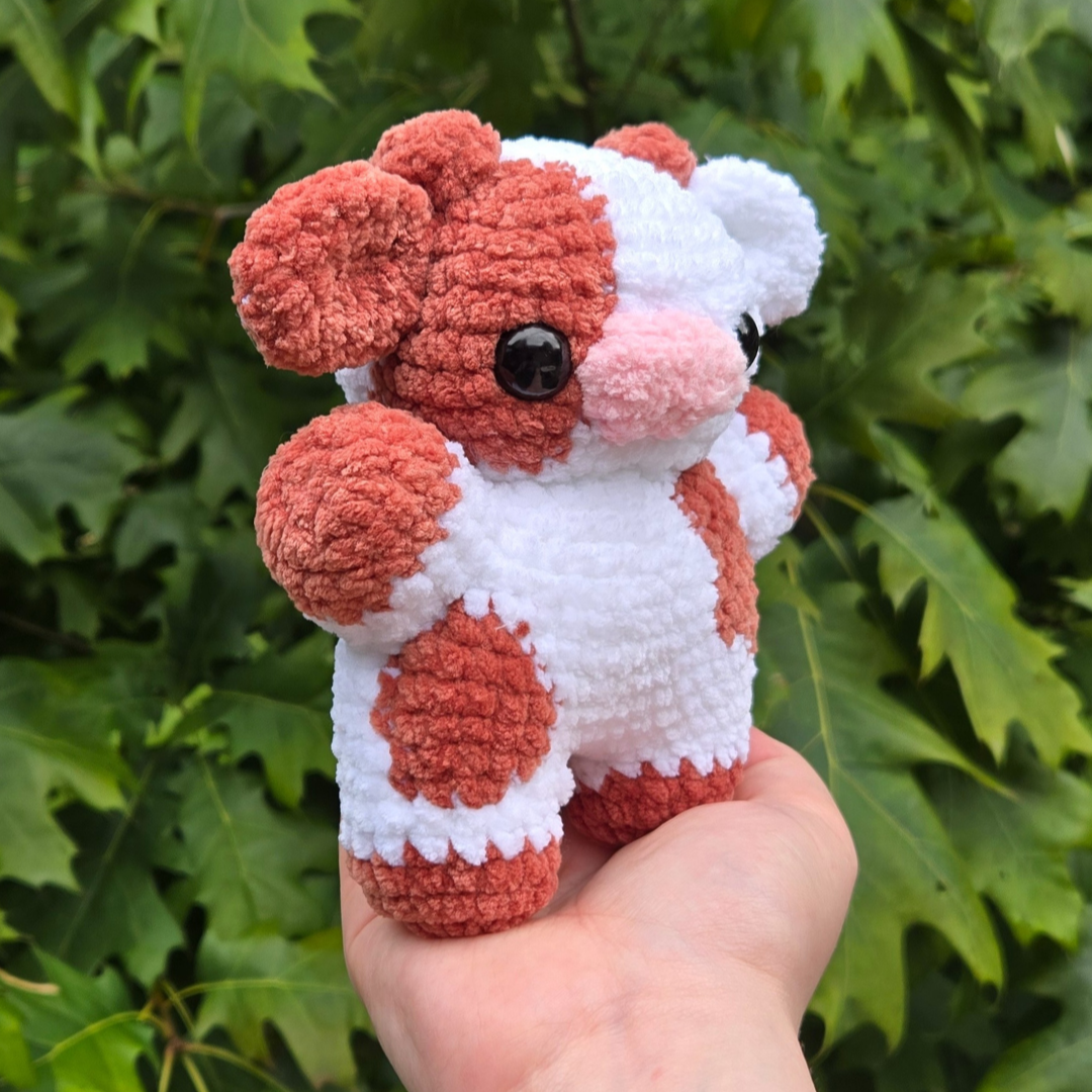 Brown Cow Crochet Plushie