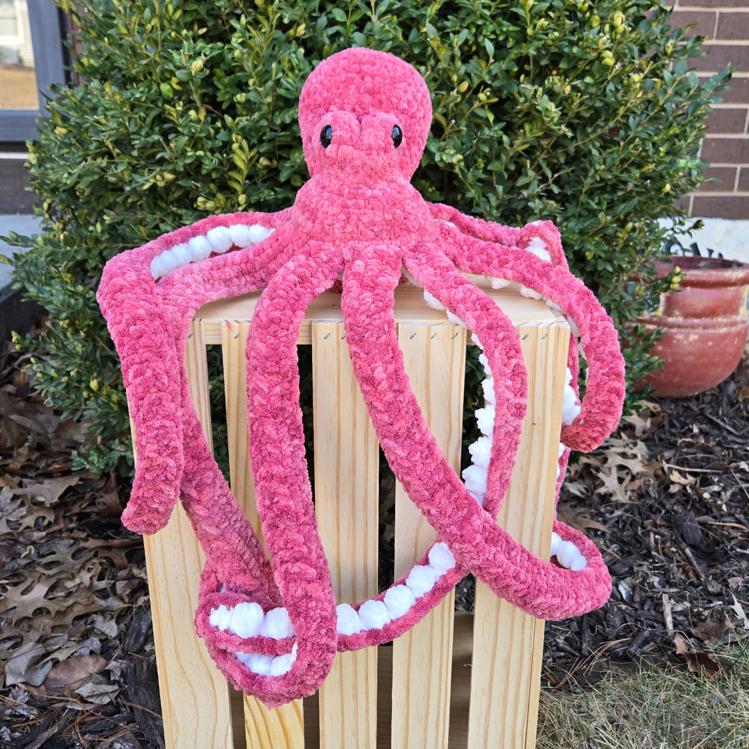 Anchor the Octopus Crochet Plushie (Color: Earthenware)