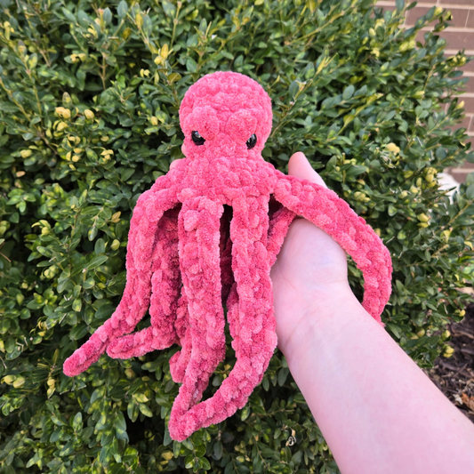 Drift the Octopus Crochet Plushie (Color:  Earthenware)