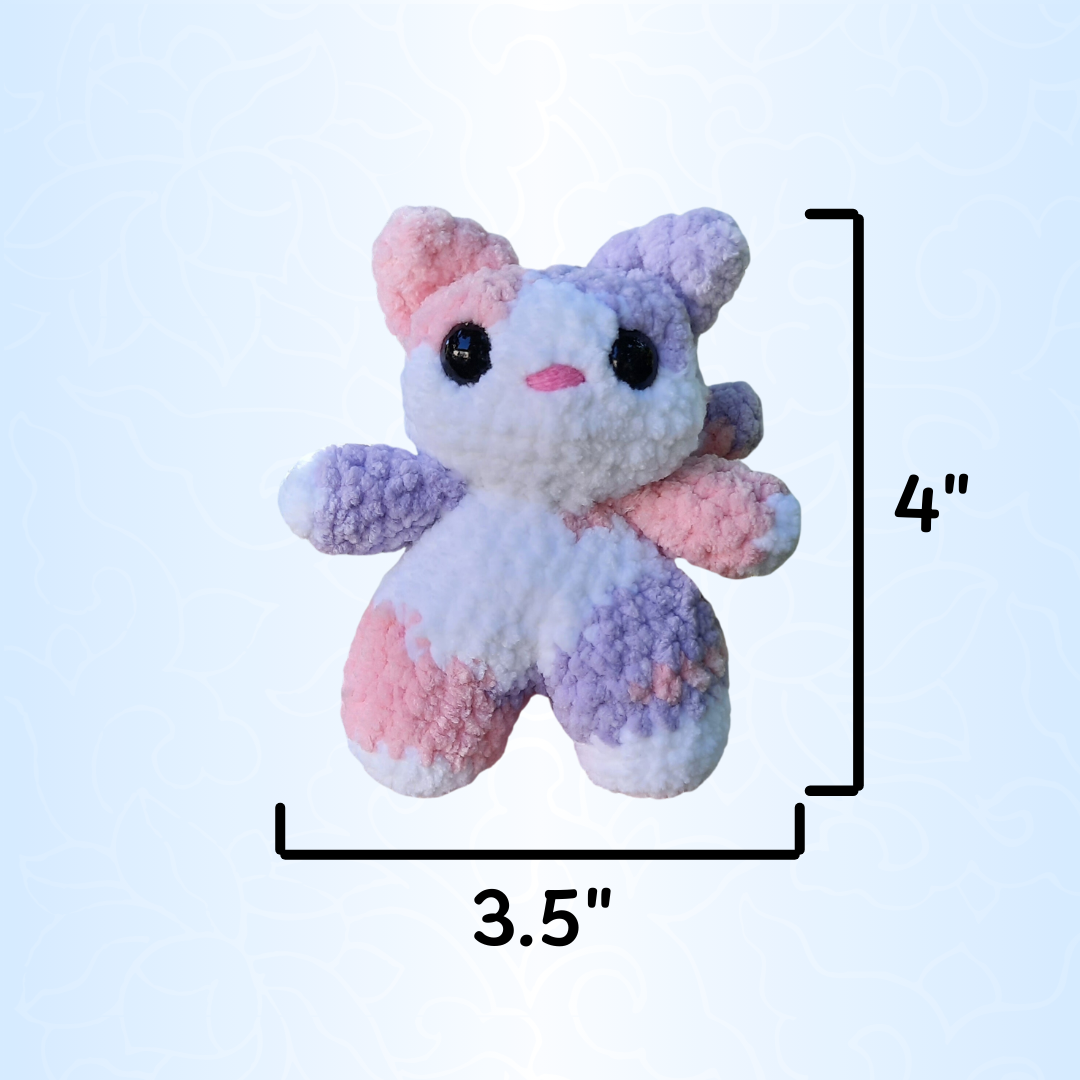Pink & Purple Cat Crochet Plushie