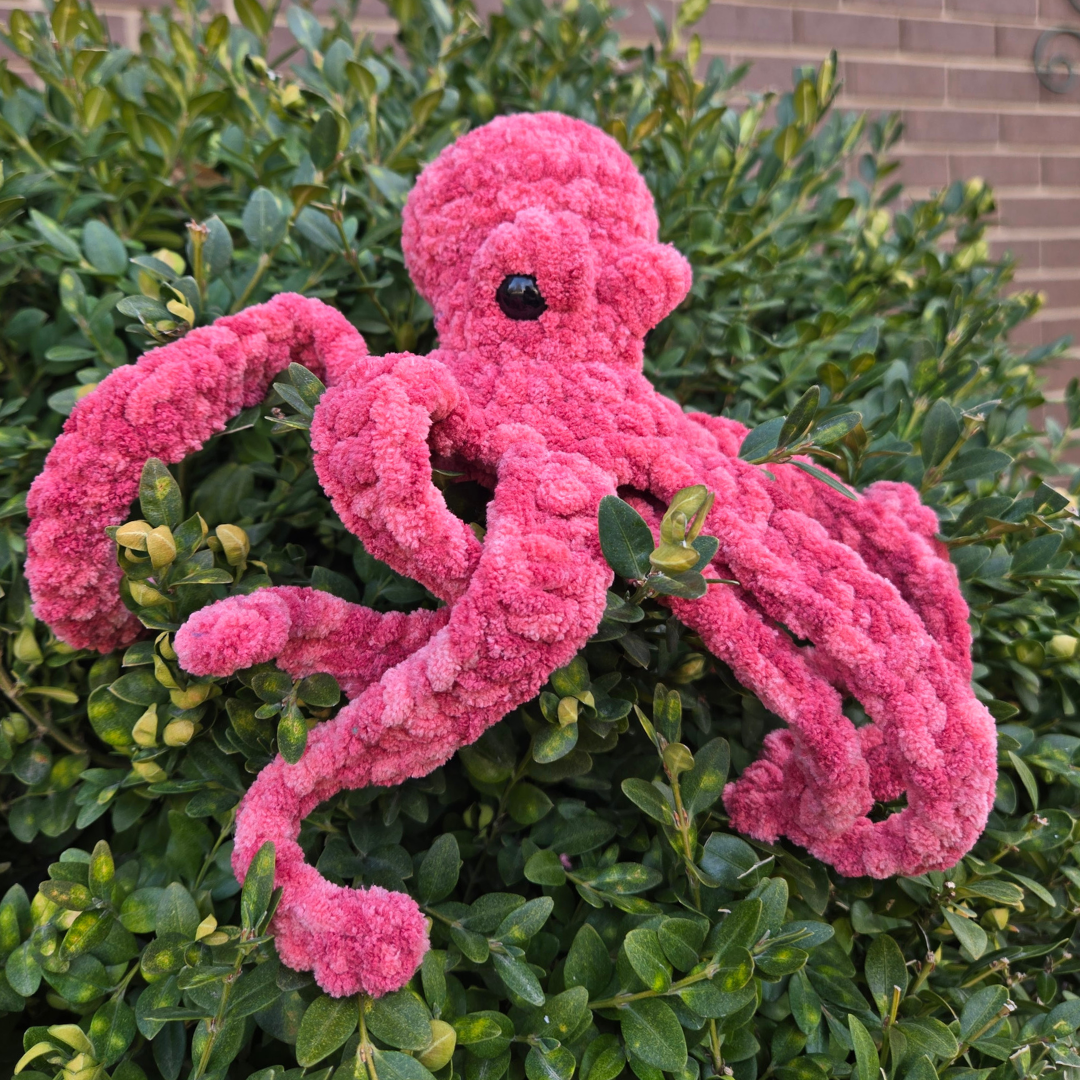 Drift the Octopus Crochet Plushie (Color:  Earthenware)