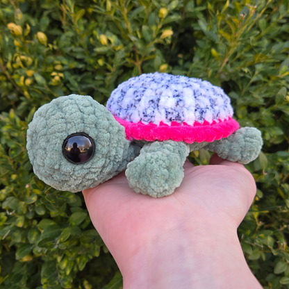 Turtle Crochet Plushie (Dragon Fruit)