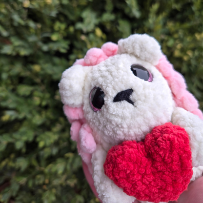 Hedgehog with Heart Crochet Plushie
