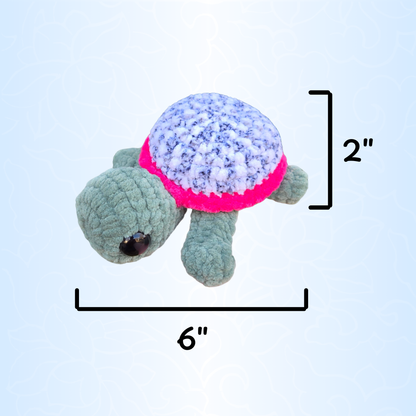 Turtle Crochet Plushie (Dragon Fruit)
