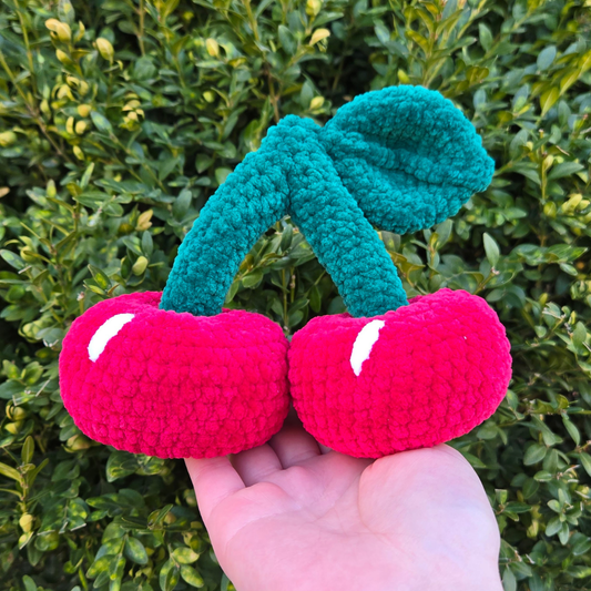 Cherry Crochet Plushie
