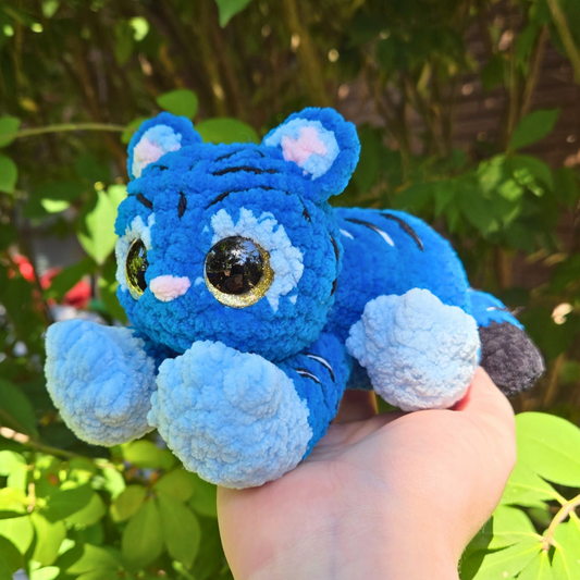 MINI Blue Tiger Crochet Plushie