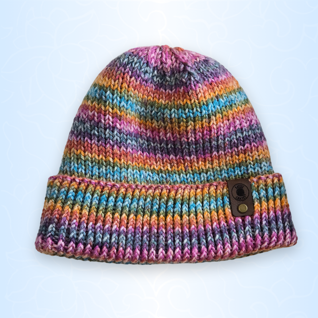 Colorful Knite Colorful Knit Beanie – KayleeCrochet