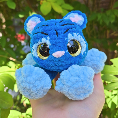 MINI Blue Tiger Crochet Plushie