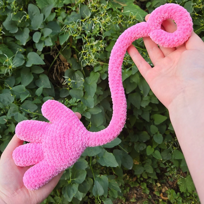 Pink Silly Hand Crochet Plushie