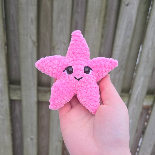 Starfish Crochet Plushie (Small Pink)