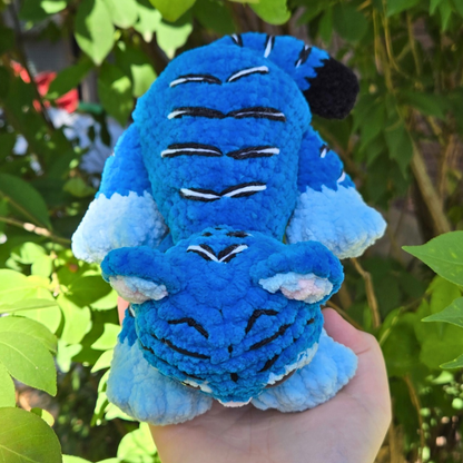 MINI Blue Tiger Crochet Plushie